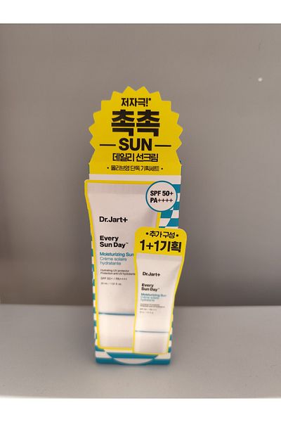 Dr.Jart Every Sun Day - Moisturizing Sunscreen Spf 50+, Pa++++ - 30ml(1+1) 2 Pieces