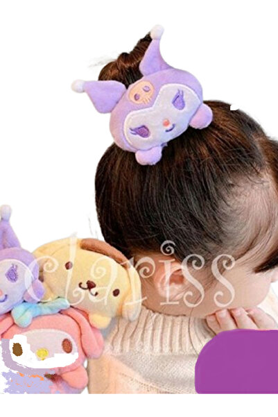 Clariss kromi peluş lastik toka