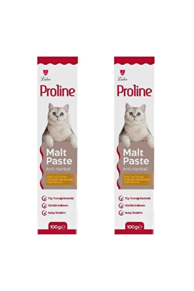 Pro Line Anti-Hairball Kedi Malt Macunu 100gr - Kediler İçin Tüy Yumağı Önley...