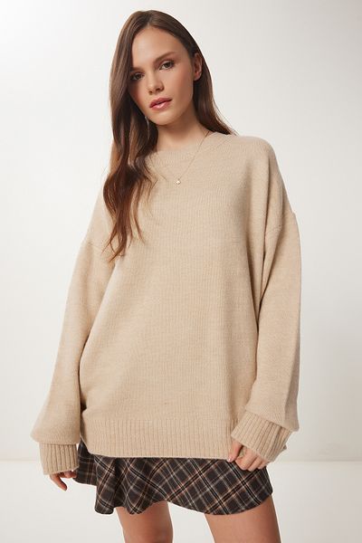 Lovelyİstanbul Cream Lmx0070 - Soft Textured Sweater