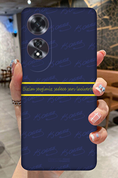 OPPO A60 Futbol Takımı - Tezahurat Desenli Kamera Korumalı HD Baskılı Silikon...