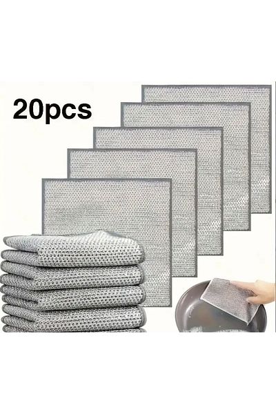 MAİN SHOP Dishwashing Wire Cloth 20 Pieces M-602