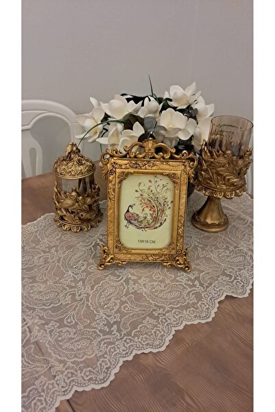 NARART Şık Klasik Hediyelik Nostalji Gold Çerçeve