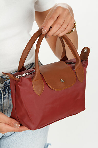 Newish Polo Women's Burgundy Tiger Small Hand and Shoulder Bag