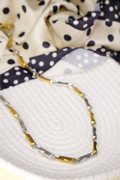 Lekka Design Two Colors Thick Chain Anti-Tarnish Steel Men's Necklace