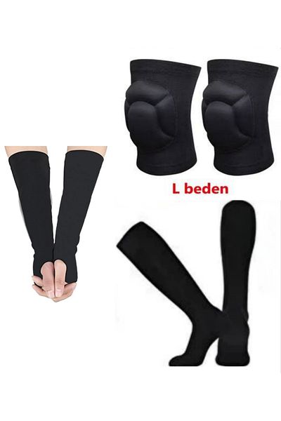 hn sport Volleyball Knee Pad Set 6 Pieces Knee Pad with Sleeves and Long Socks