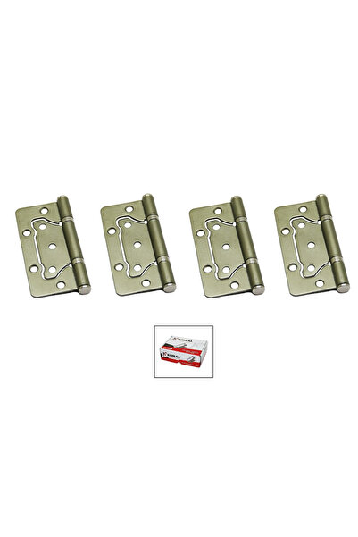 Koral Yönsüz Kelebek Menteşe 10cm Saten (4 Adet)