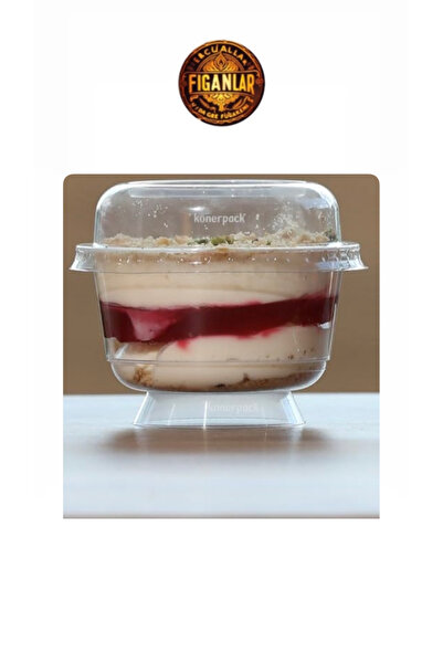 figanlar ambalaj 5  Adet 200cc Kullan At Kapaklı ve ayaklı Aşure ve Tatlı Kabı ayaklı tatlı kasesi kapaklı