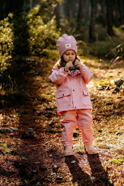 Tiny Jungle Elf Παιδική αδιάβροχη φόρμα βροχής με αφαιρούμενο φλις