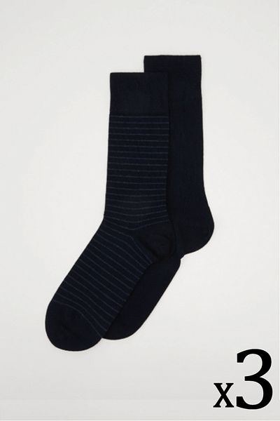 MEM SOCKS Ανδρικές κλασικές εποχιακές κάλτσες χωρίς ραφές 6 συσκευασιών, μέγεθος 47-50