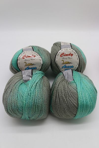 Hobimos 4 τμχ Cindy Wool Blended Acrylic Cardigan - Πουλόβερ - Φουλάρι - Κλωστή Beanie