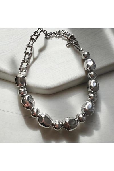 Rachel Vip Special Series Ball and Chain Detailed Necklace