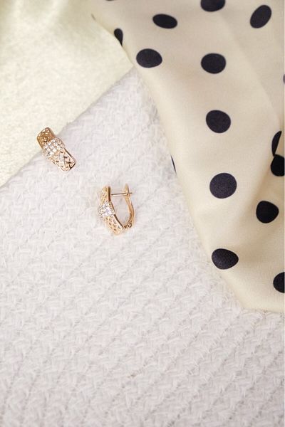 Lekka Design Women's Non-Tarnish Steel Luxury Zircon Stone Straw Earrings