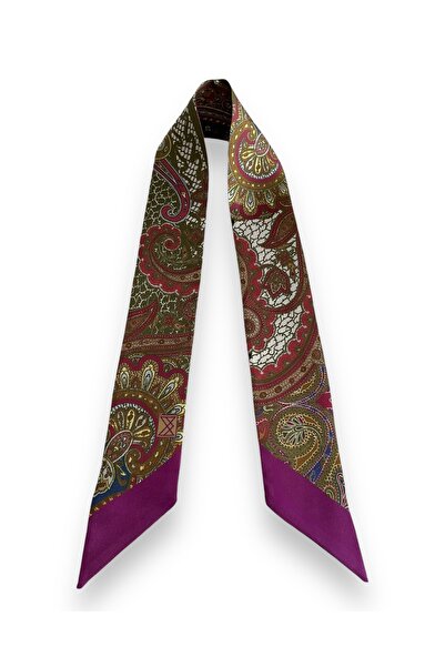 Mudita Ipek Twilly -silk Tales - Vişne - 5cm X 80cm