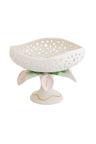 HIC Ceramic serving dish with base