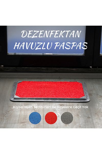 MR MİLREY Covoraș de ușă ondulat cu rezervor de dezinfectant – Design anti-alunecare – Curățare și igienă