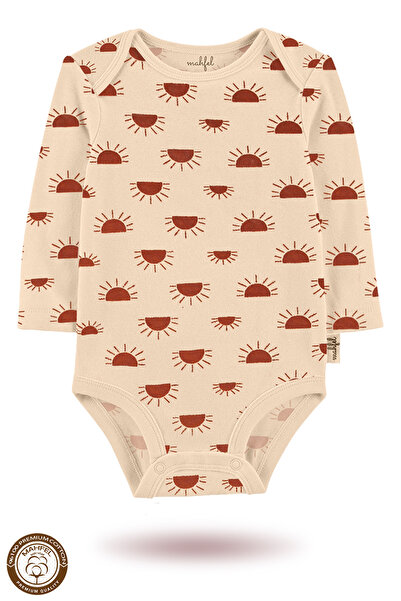MAHFEL 2-Piece 100% Cotton Organic Printed Snap Fastener Baby Bodysuit