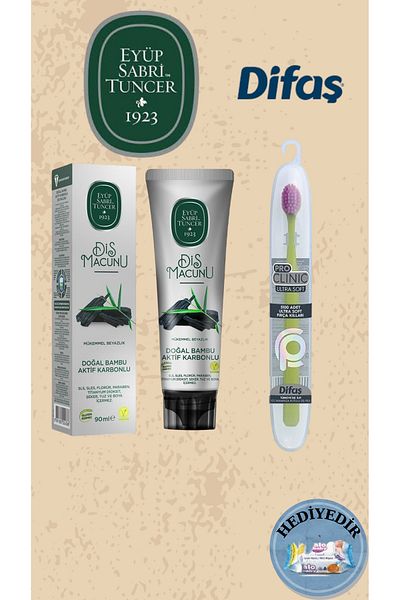 Eyüp Sabri Tuncer Natural Bamboo Extract Toothpaste 90 ml and Toothbrush Pro-Clinic Ultra Soft