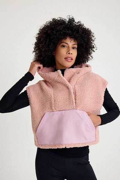 Scorp Pink Melody Casual Women's Plush Vest
