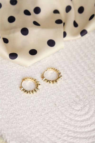 Lekka Design Non-Tarnish Luxury Women's Sun Steel Earrings Vip Jewelry