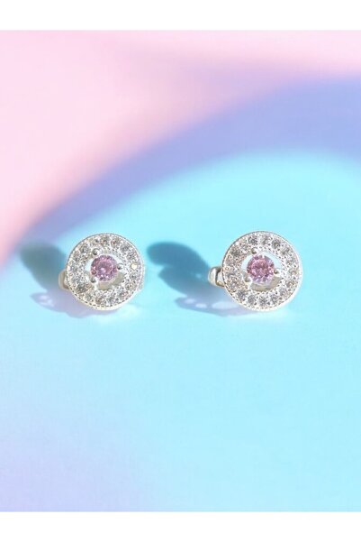 LITTLELUXE Zirkon Taşlı 925 Ayar Gümüş Kız Çocuk Küpesi, Gümüş Çocuk Küpe, Be...