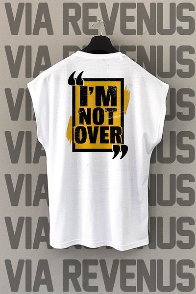 Vordevia Not over Printed 100% Cotton Zero Sleeve Sports Tshirt