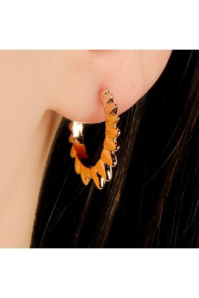 Lekka Design Non-Tarnish Luxury Women's Sun Steel Earrings Vip Jewelry