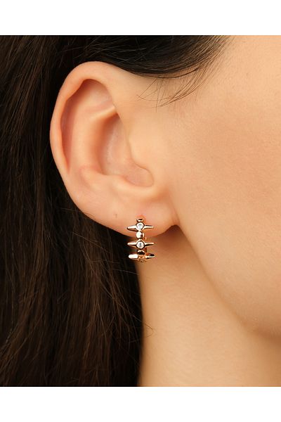 Lekka Design Zircon Stone Non-Tarnish Steel Women's Earrings - Luxury Jewelry