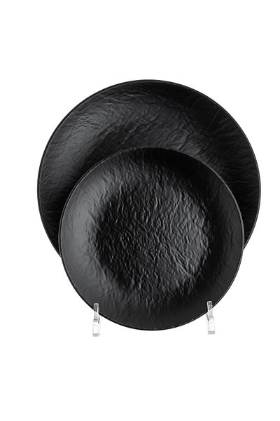 Külsan Melamine dinner set 20 pieces matte black color
