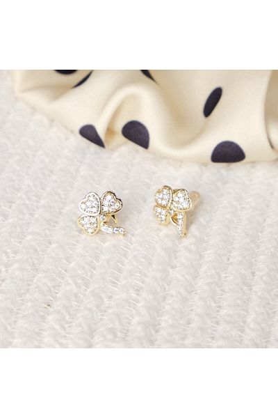Lekka Design Heart Clover Non-Tarnish Luxury Women's Steel Earrings
