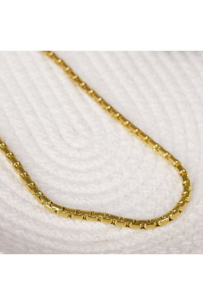 Lekka Design VIP Series Steel Men's Flat Twist Chain Necklace