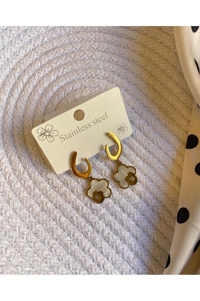 Lekka Design Pearlescent Cloud Steel Earrings - Women's Dangle