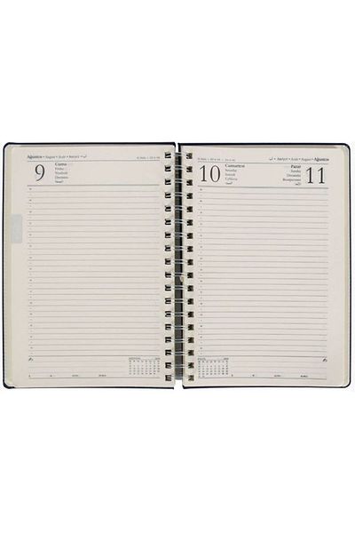 Copyder 17x24 см термо PU дневник със скрита спирала - 70 гр., твърда корица, цвят слонова кост