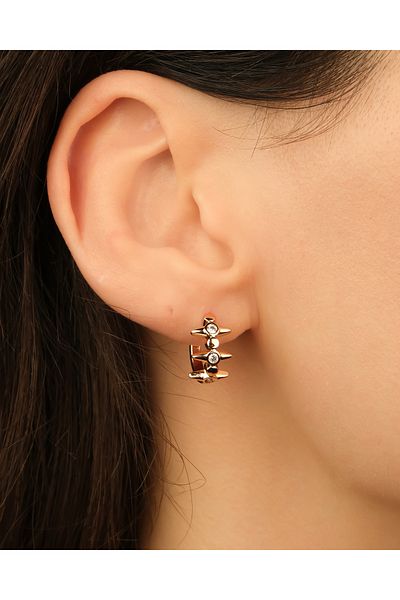 Lekka Design Zircon Stone Non-Tarnish Steel Women's Earrings - Luxury Jewelry