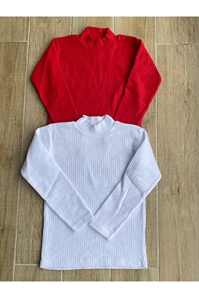 BİLGENS BUTİK Dječji unisex zimski polu-fiskarski pamučni kupaći kostim crven...