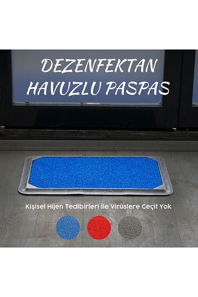 MR MİLREY Covoraș de ușă ondulat cu rezervor de dezinfectant – Design anti-alunecare – Curățare și igienă