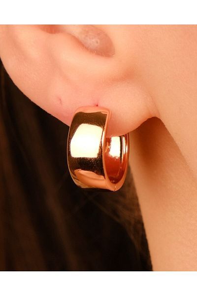 Lekka Design Women's Jewelry Non-Tarnish Steel Luxury Oval Shiny Earrings