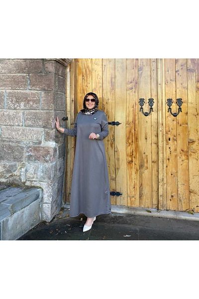 ELYTA Seasonal Hijab Dress Knitted Fabric Self-Striped