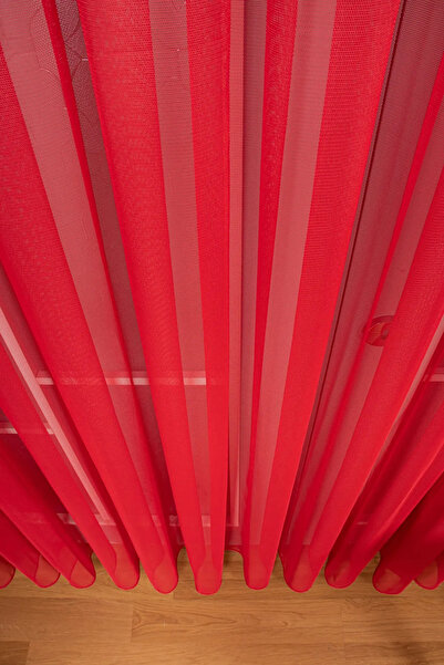 ervin New Year's Custom Red Greek Tulle Curtain - Honeycomb Backdrop, Regular Pleated