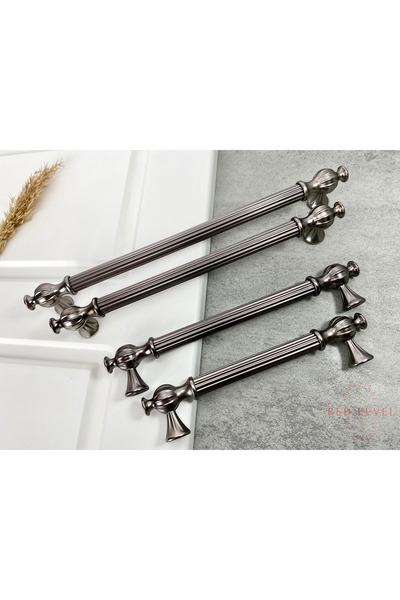 Red Level Mâner metalic modern afumat Hitit 128 mm Modele de lux Country Bucătărie Dulap Sertar Mâner de mobilier