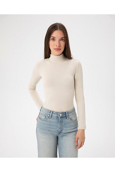 Ayma Active Κρέμα Γυναικεία Μακρυμάνικη Ecovero Viscous Fisherman Innerwear