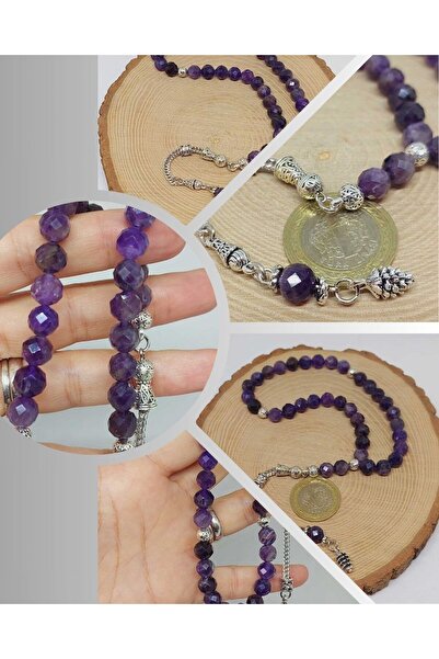 Yasamtohumu Аметист камінь темного кольору верхній сегмент фасеточний виріз 3...