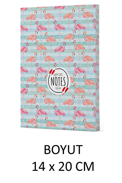 dokuzyayinlari VİVAGO ART FLAMİNGO 1 - ÇİZGİLİ  DEFTER 14 x 20 CM   BEZ ÇANTA...