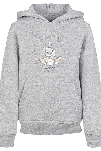 F4NT4STIC Kinder Disney Bambi Thumper Sweet As Can Be-wht With Basic Kids Hoody