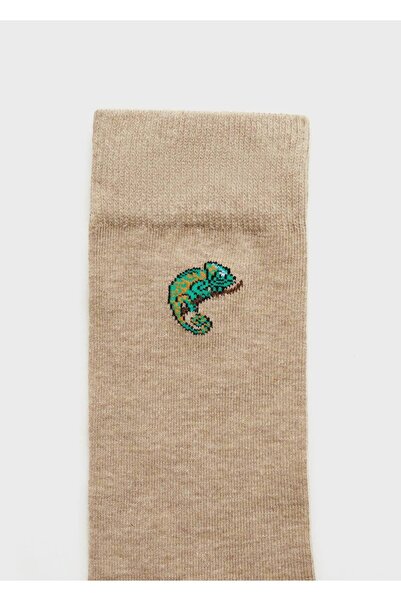 MANGO Man Baskılı koton çorap