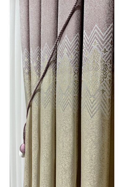 Fon Dünyası Single Wing Board Background Curtain Powder Cream