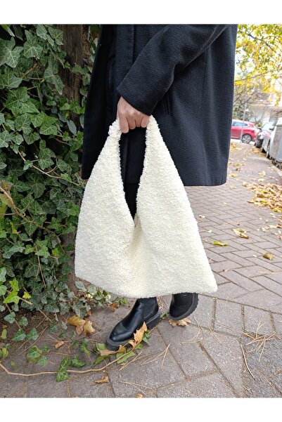 Tisse KIŞLIK ÖRME YUMOŞ TEDDY PELUŞ OMUZ ÇANTASI