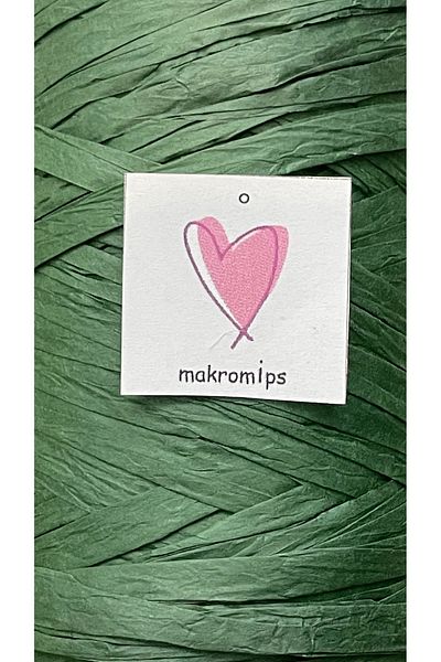 Makromİps 100g Soft Raffia - Χαρτί, Φυσικό Καπέλο και Τσάντα Πλεκτό Καθρέφτης Raffia