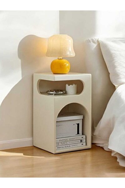 LİFENES Alçı Görünümlü Komodin Niş Komodin 60x35