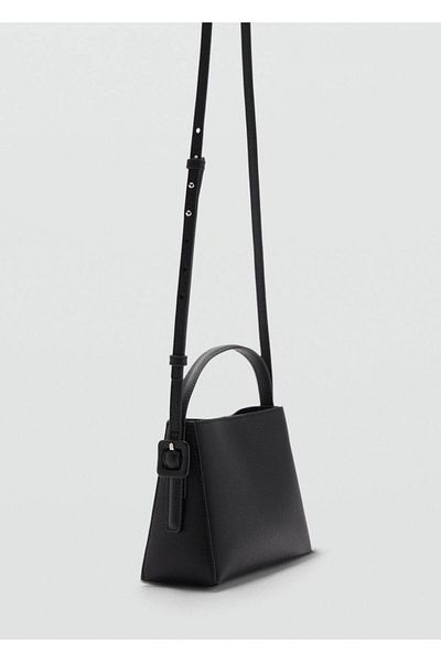 MANGO Woman Shopper-Tasche mit Schnalle und Detail
